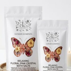 Relaxing Floral Pink Crystal Bath Salt